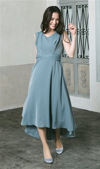 ウエストマークロングドレス（夜）