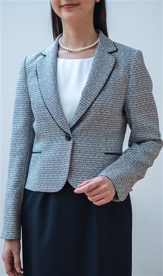 テーラーカラージャケット+ワンピース