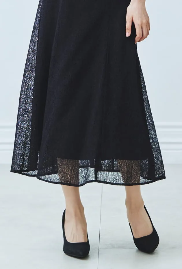 フリルボレロセットレースドレス ブラック系の画像3