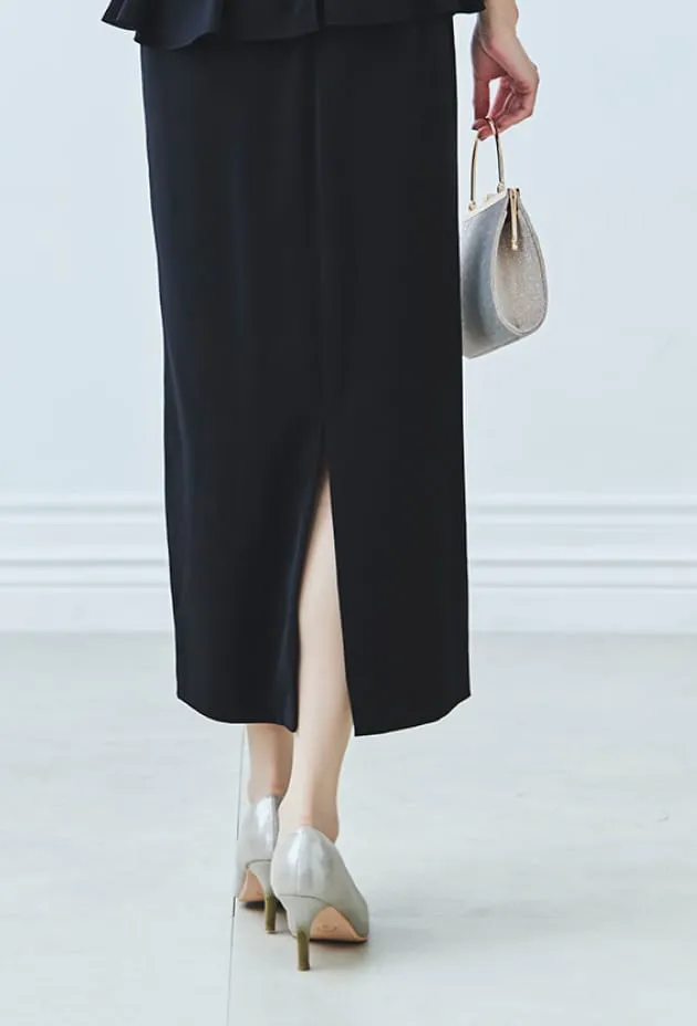 ラメチュールバックサテンドレスの画像3