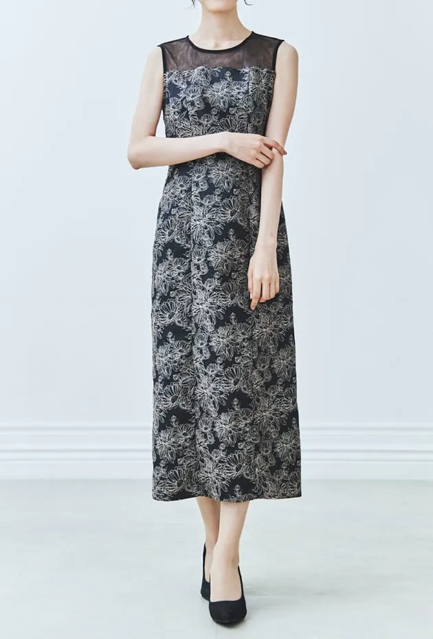 2WAYオフショルダー&パフスリーブIラインドレス ベージュ系の画像3