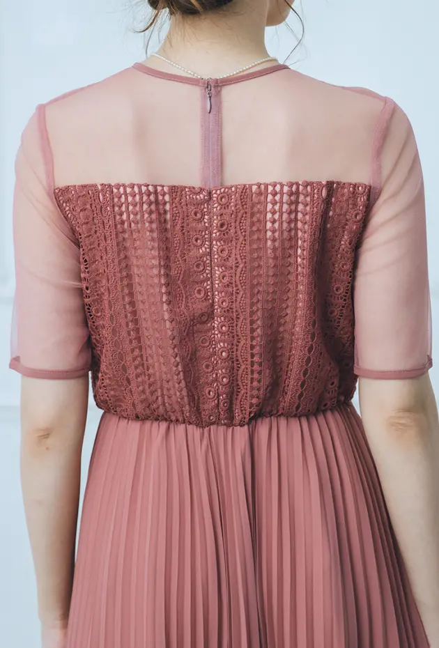 プリーツスカートドレスの画像2