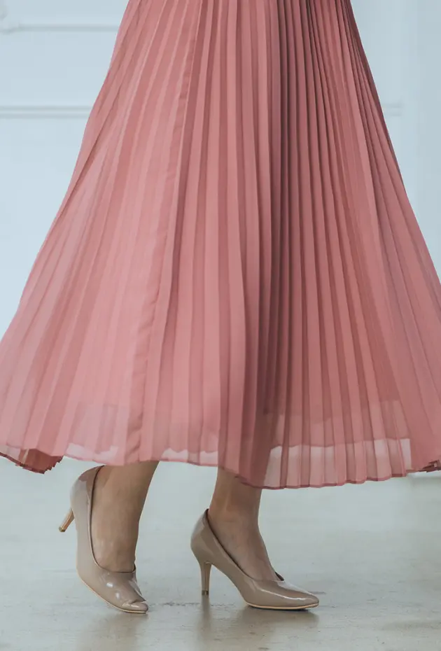 プリーツスカートドレスの画像3