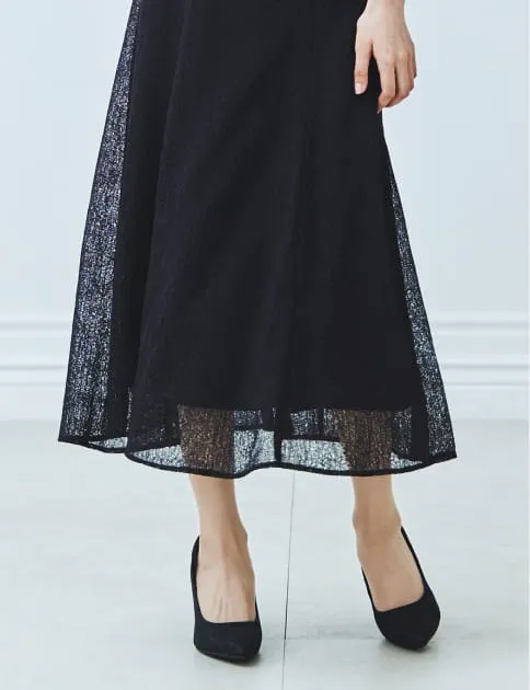 フリルボレロセットレースドレス ブラック系